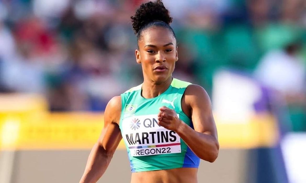 Lorraine Martins é bronze nos 200m do Meeting Cyprus International , em 25/05/2023 - atletismo