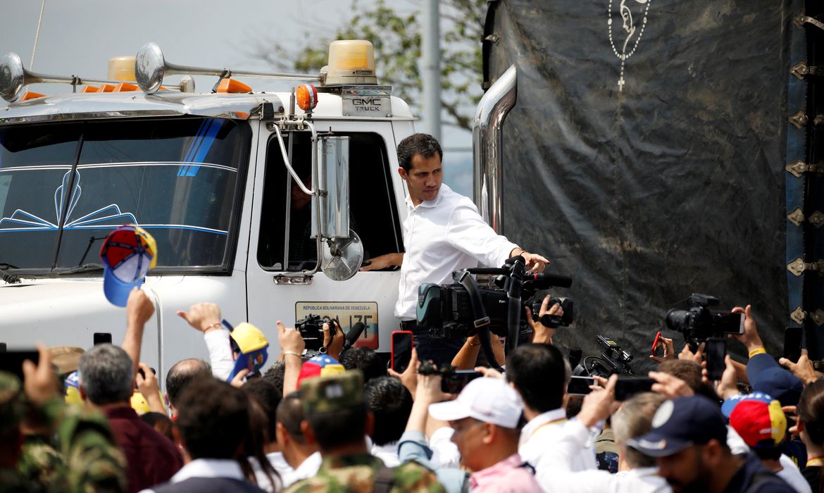 O líder da oposição venezuelana, Juan Guaido, que muitos países reconheceram como o legítimo gestor provisório do país