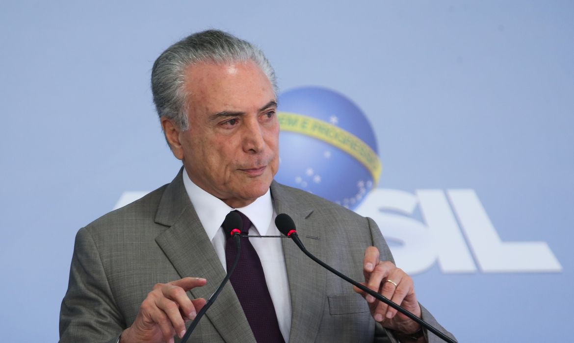 Brasília - O presidente Michel Temer faz pronunciamento à imprensa no Palácio do Planalto (Antonio Cruz/ Agência Brasil)