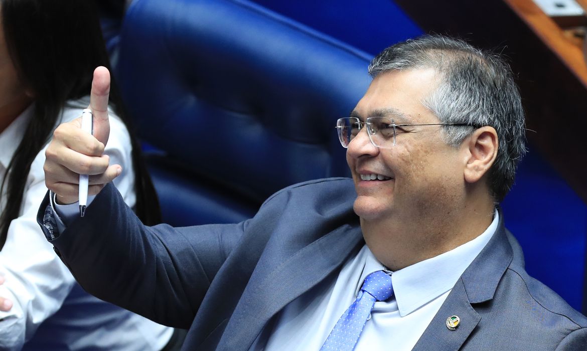 Brasília (DF) 20/02/2024 Senador Flávio Dino (PSB-MA) fez discurso de despedida do Senado. Foto Lula Marques/ Agência Brasil