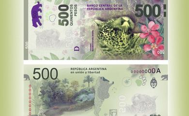 Moeda de 500 pesos, lançada na Argentina