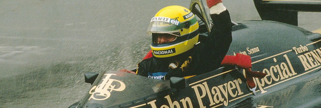 Senna conquista sua primeira vitória na Fórmula em Estoril, Portugal