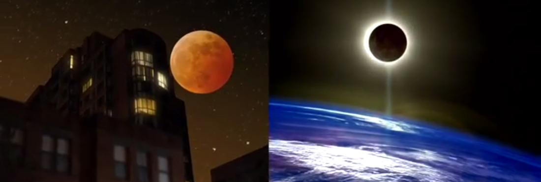 eclipse lunar: lua vermelha