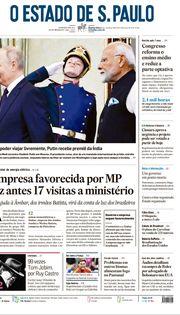 Capa do Jornal O Estado de S. Paulo Edição 2024-07-10
