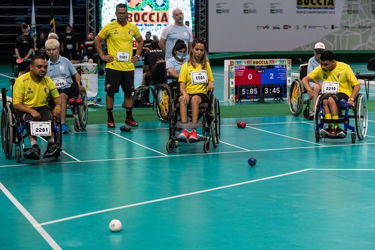 Iuri Tauan, andreza, maciel - Mundial de bocha paralímpica 2022
