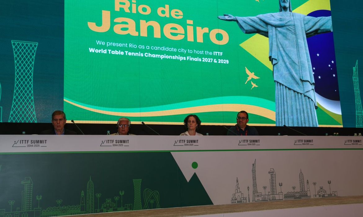 Divulgação/ITTF Cidade do Rio de Janeiro é escolhida como sede do Mundial de Tênis de Mesa de 2029 - em 27/05/2025