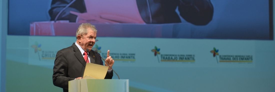 Ex-Presidente Lula no encerramento da 3ª Conferência Global sobre Trabalho Infantil