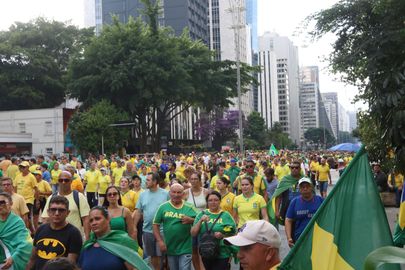 São Paulo (SP), 25/02/2024 - Ato em apoio ao ex-presidente da República, Jair Bolsonaro, na Avenida Paulista. Foto: Rovena Rosa/Agência Brasil