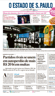 Capa do Jornal O Estado de S. Paulo Edição 2024-07-12