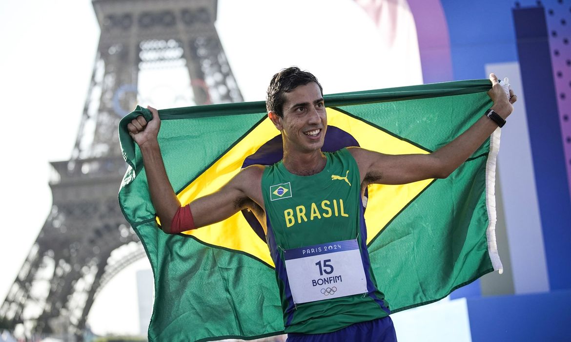 Caio Bonfim é prata na marcha atlética em Paris 2024 - Olimpíada - em 1º/08/2024