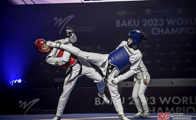 Caroline Santos, Mundial de Taekwondo