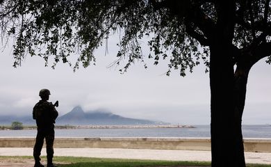 Rio de Janeiro (RJ), 15/11/2024 - Forças de segurança reforçam policiamento no Rio durante o G20.  Foto: Tânia Rêgo/Agência Brasil