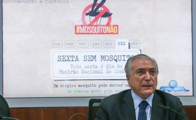 Brasília - O presidente Michel Temer participa da abertura do Dia Nacional de Combate ao Mosquito Transmissor da Dengue, Zika e Chikungunya. (Antonio Cruz/ Agência Brasil)