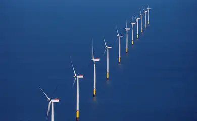 energia eólica no mar
