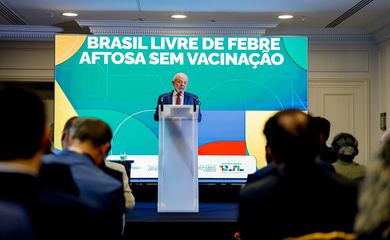Paris, 06/06/2025 - Presidente da República, Luiz Inácio Lula da Silva, durante Cerimônia de certificação do Brasil como país livre de febre aftosa sem vacinação pela Organização Mundial de Saúde Animal (OMSA). Foto: Ricardo Stuckert/PR