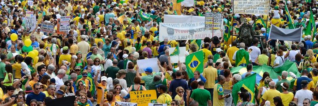 manifestações em Copacabana