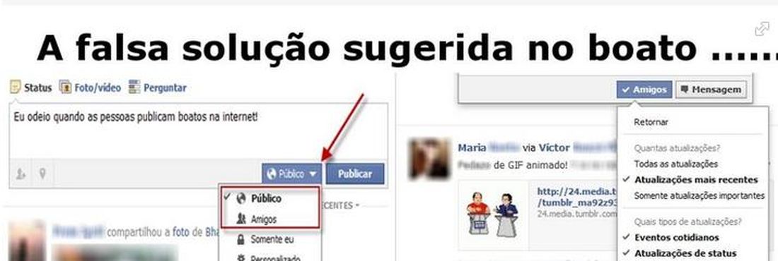 Outras mensagens desmentindo o Hoax já apareceram no Facebook Outras mensagens desmentindo o Hoax já apareceram no Facebook
