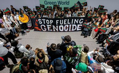 Activists of a joint action called 