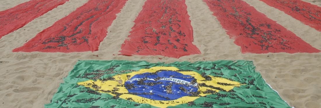 Protesto da ONG Rio de Paz contra alto índice de homicídios no Brasil