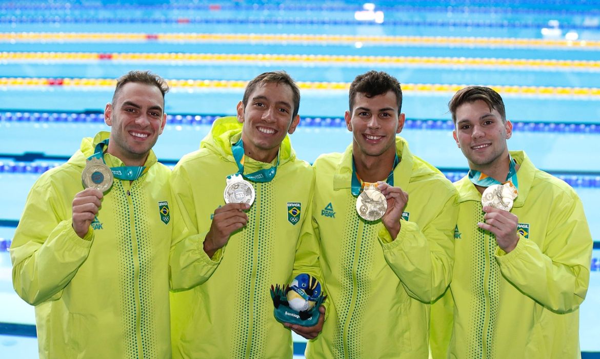 Santiago 2023, Brasil, revezamento 4x200 m masculino, natação