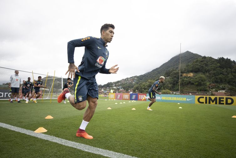 Firmino, treino, seleção brasileira, Granja Comary