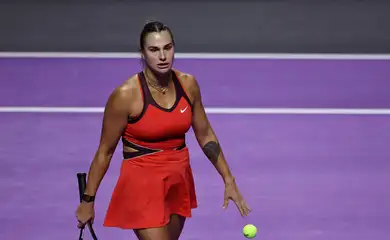 Aryna Sabalenka em Riad
 8/11/2025   REUTERS/Hamad I Mohammed