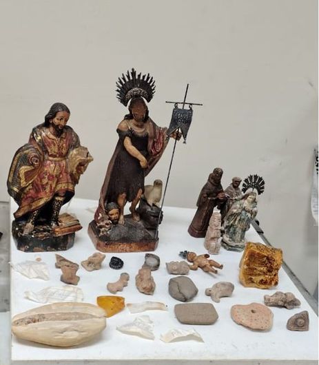 Rio de Janeiro (RJ), 09/01/2026 - Polícia Federal - PF restitui peças sacras e bens arqueológicos à Arquidiocese do Rio de Janeiro. Foto: Polícia Federal/Divulgação