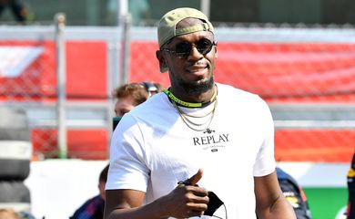 Usain Bolt é visto antes do GP de F1 em Monza, Itália - atletismo