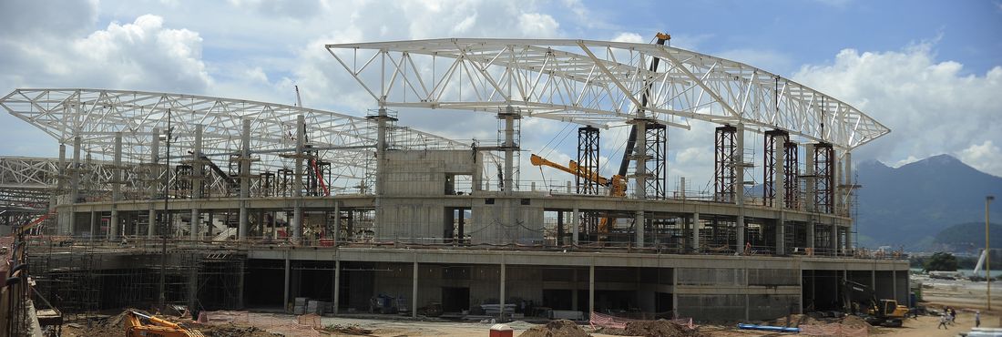 Obras no Parque Olímpico da Barra a 500 dias para Rio 2016 Obras no Parque Olímpico da Barra a 500 dias para Rio 2016 - março de 2015