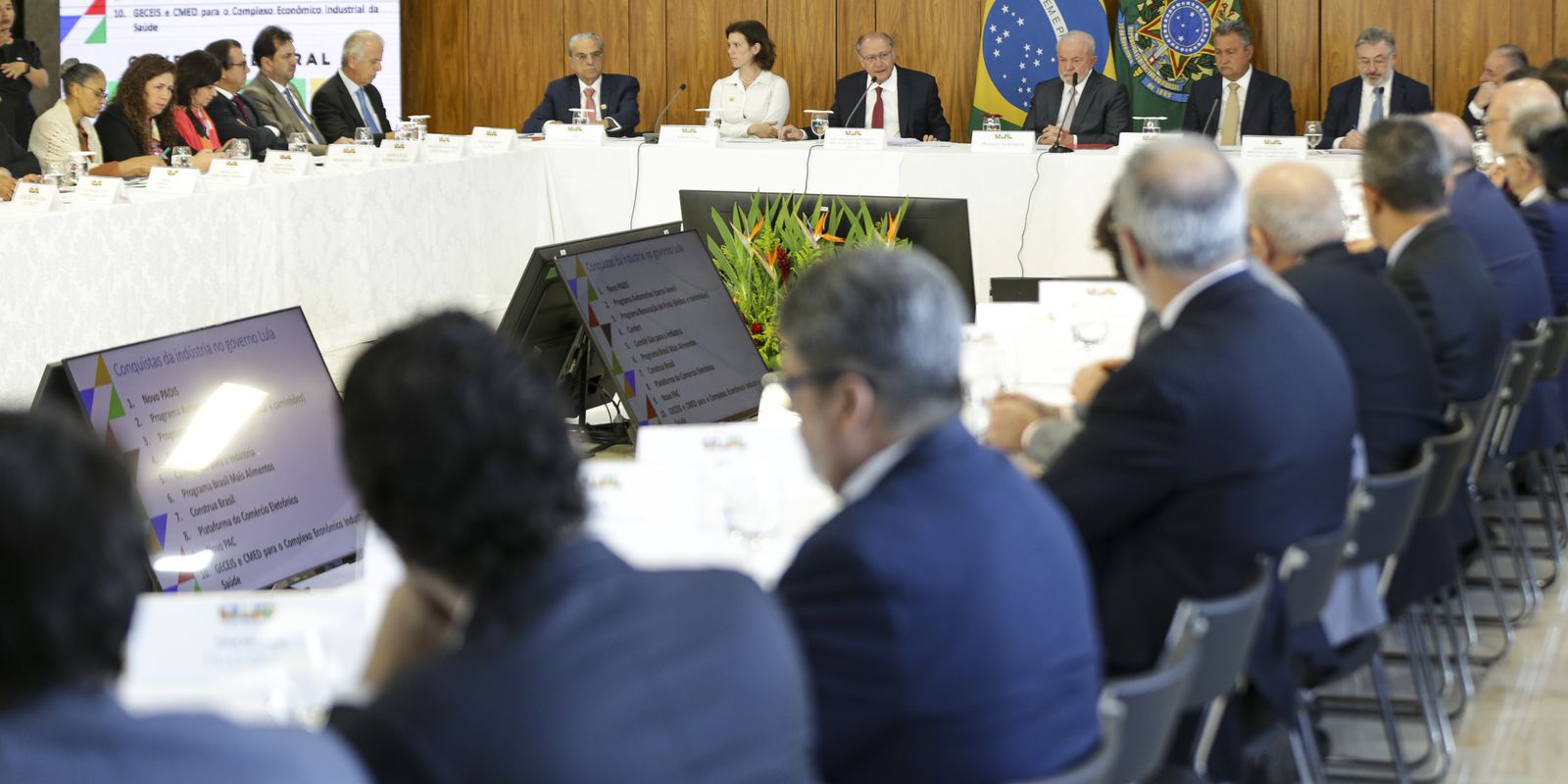 Brasília (DF), 06/07/2023 - Reunião de relançamento do Conselho Nacional de Desenvolvimento Industrial (CNDI), no Palácio do Planalto. Foto: Marcelo Camargo/Agência Brasil