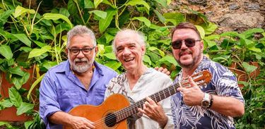 Músicos Chico Alves, Jaime Alem e Toninho Geraes