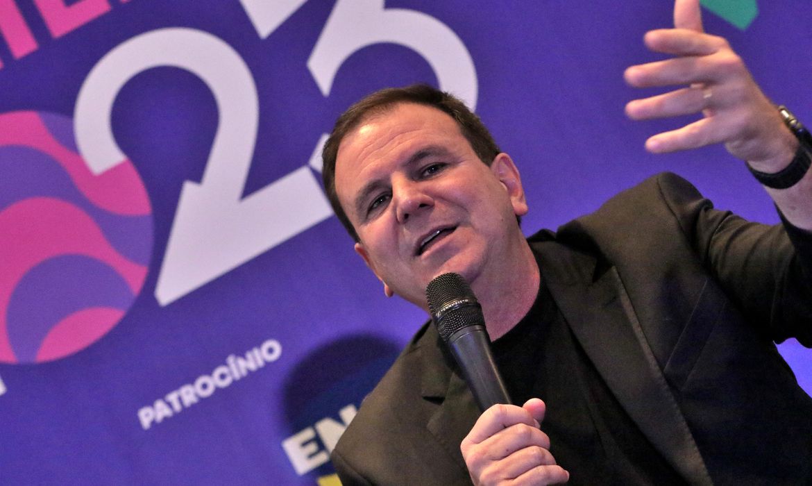 Eduardo Paes, prefeito do Rio, em coletiva sobre o festa do Réveillon 2023, no Copacabana Palace.