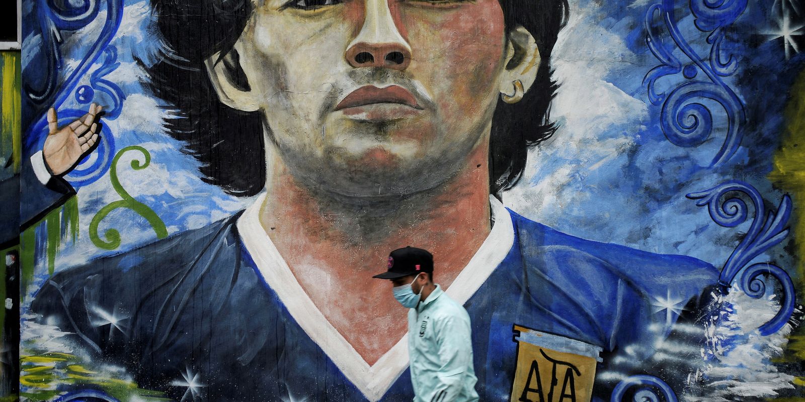 Mural em homenagem a Maradona em Buenos Aires