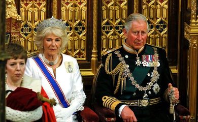 Princípe britânico Charles e sua esposa, Camilla, a duquesa de Cornuálhia.