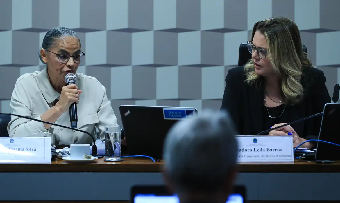 Brasília (DF) 04/09/2024 Ministra Marina Silva fala na CMA do Senado sobre queimadas no Brasil. 
Lula Marques/ Agência Brasil