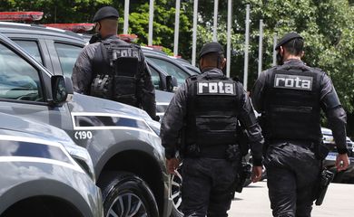 Entrega de 20 novas viaturas blindadas para Polícia Militar do estado de São Paulo. Foto: Governo do Estado de SP