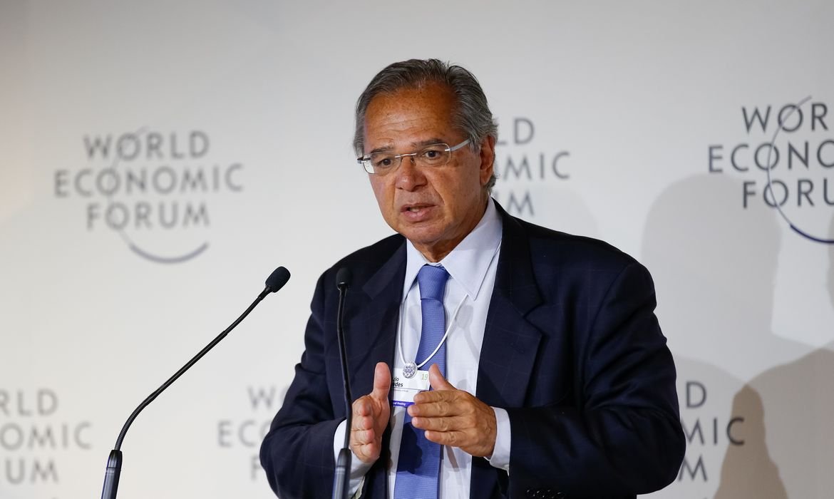  O ministro da Economia, Paulo Guedes, discursa durante almoço de Trabalho, O  Futuro do Brasil 