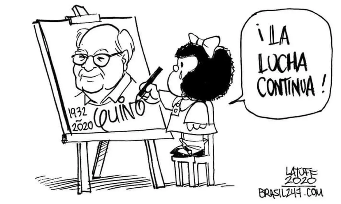 Brasília (DF), 29/09/2024 - Personagem de histórias Mafalda. Foto: Carlos Latuff/Divulgação