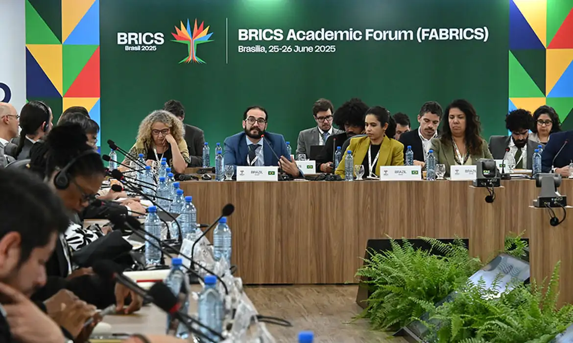 Brasília (DF), 26/06/2025 - XVIII Fórum Acadêmico do BRICS - FABRICS. Ipea lança documento que sistematiza ações do BRICS desde o seu surgimento. Foto: Helio Montferre/Ipea