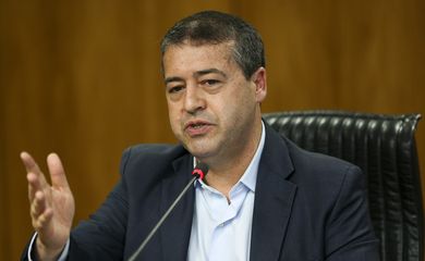 Brasília - O ministro do Trabalho, Ronaldo Nogueira, divulga os dados do Cadastro Geral de Empregados e Desempregados  (Marcelo Camargo/Agência Brasil)