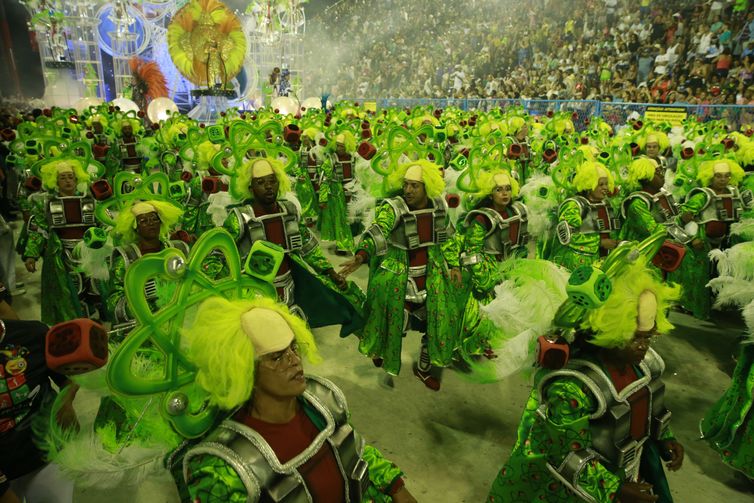 Desfile da Acadêmicos do Grande Rio no Carnaval 2019 no Rio de Janeiro