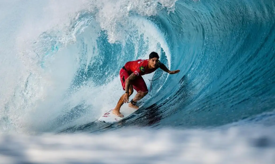 São Paulo- 11/01/2025 O paulista Gabriel Medina está fora da temporada 2025 da Liga Mundial de Surfe (WSL, sigla e inglês). Foto : Brent Bielmann / WSL