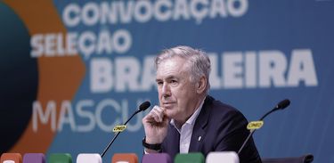 Carlo Ancelotti, técnico da Seleção Brasileira