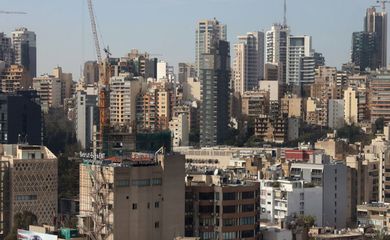 Vista de Beirute, capital e maior cidade do Líbano