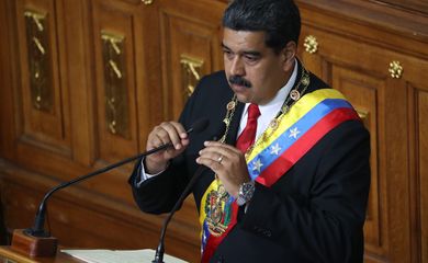 O presidente reeleito da Venezuela, Nicolás Maduro assumiu hoje e fez o juramento de posse 