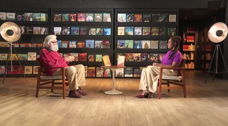 Leonardo Boff e Eliana Alves Cruz no programa Trilha de Letras