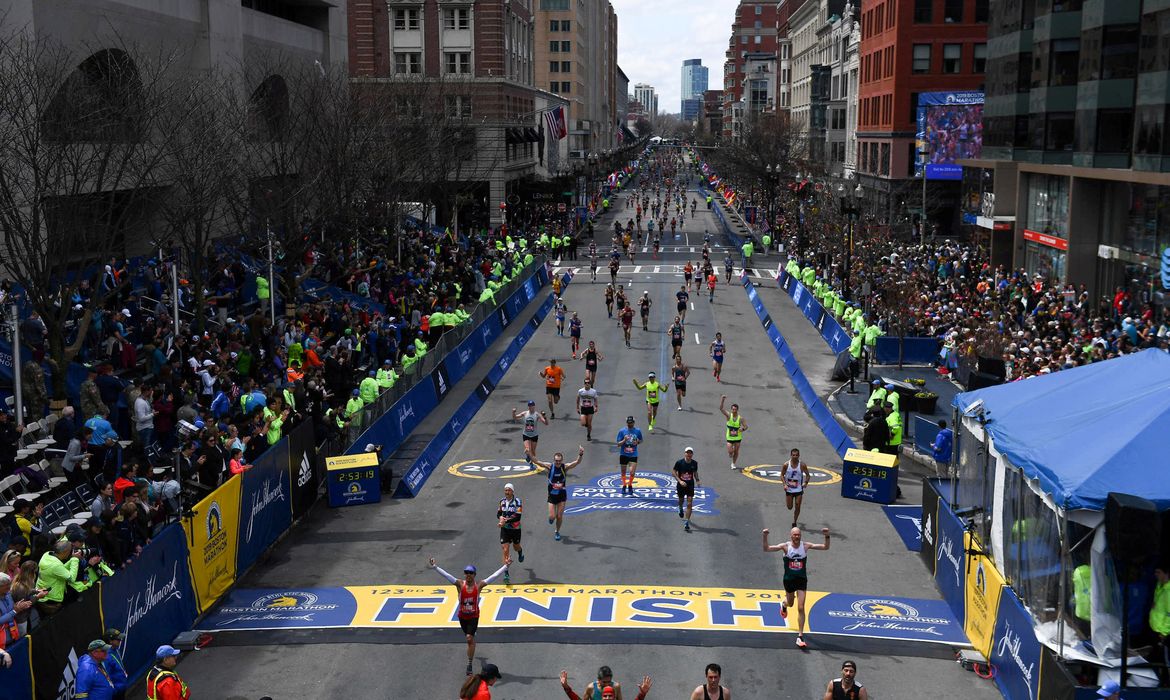 Maratona de Boston em 2019 - corrida