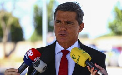 O secretário-executivo da Secretaria-Geral da Presidência da República, Mario Fernandes, durante o lançamento do Programa de Sustentabilidade da Presidência da República.