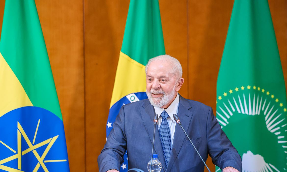 18.02.2024 - Presidente da República, Luiz Inácio Lula da Silva, durante Coletiva de imprensa. Adis Abeba - Etiópia.  
Foto: Ricardo Stuckert / PR