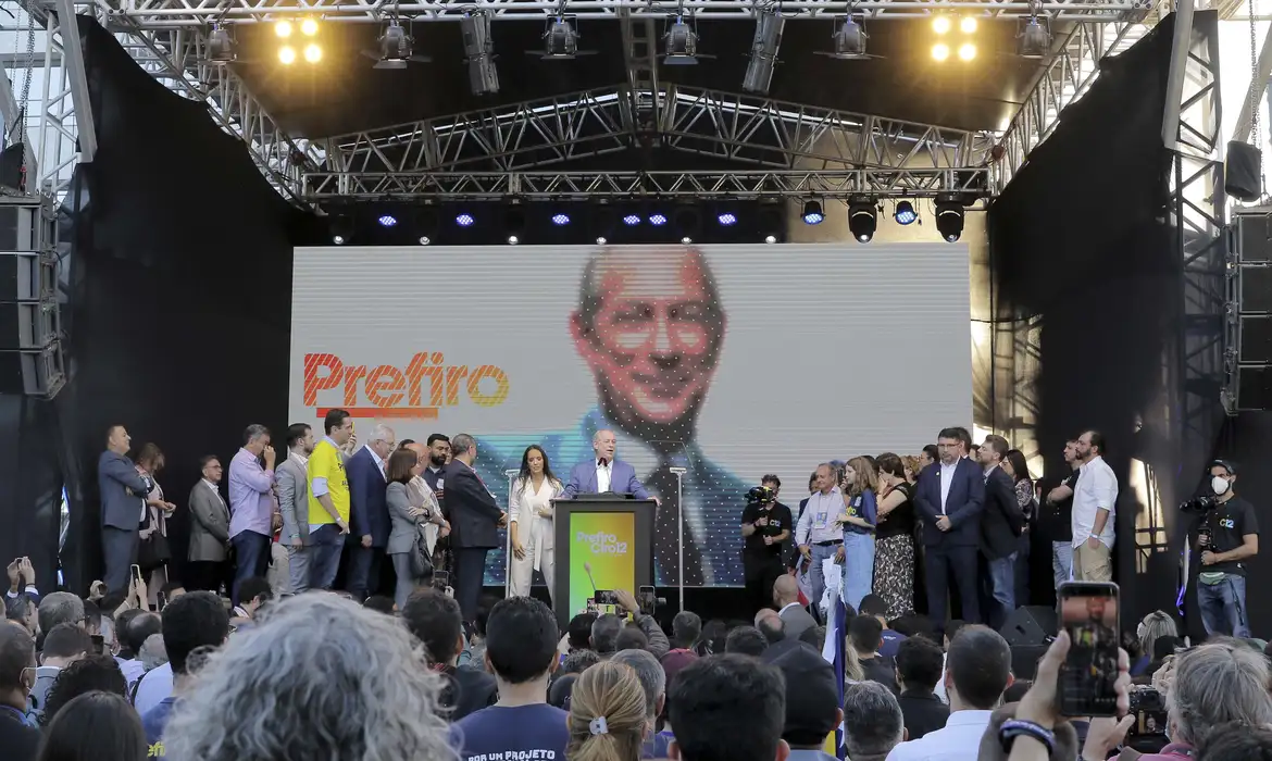 Convenção nacional do PDT, que escolheu Ciro Gomes candidato a presidente da República nas Eleições 2022.
